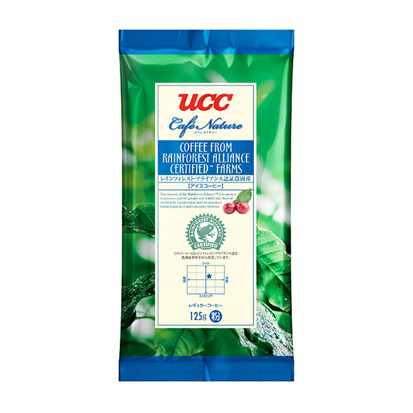 UCC カフェネイチャー レインフォレスト・アライアンス認証 アイスコーヒー(粉)125g【リニューアル】