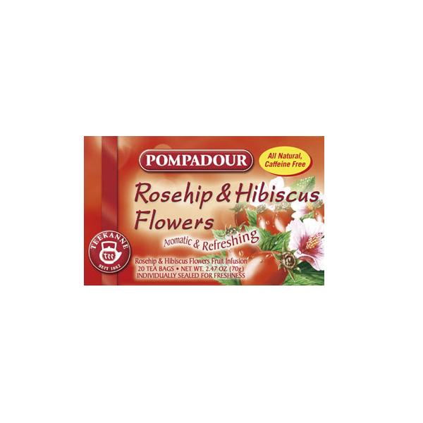 ポンパドール ハーブティー ローズヒップ&ハイビスカスフラワー 20ティーパック