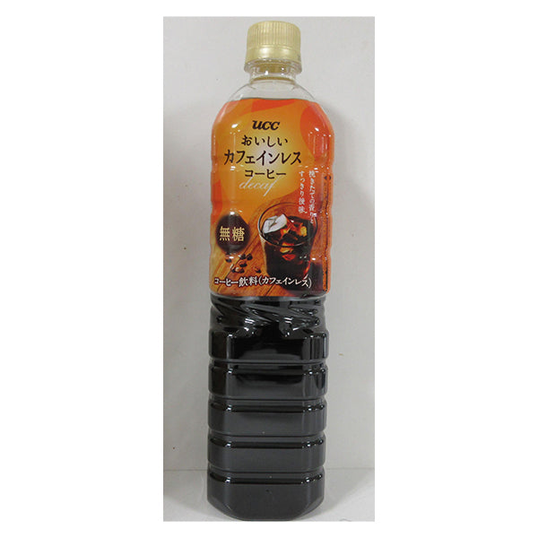 UCC おいしいカフェインレスコーヒー 無糖 PET 900ml【リニューアル】