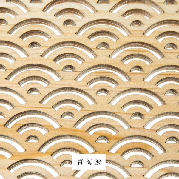ヤマコー 細密料理箱 クリアー 蓋付 青海波(38056)