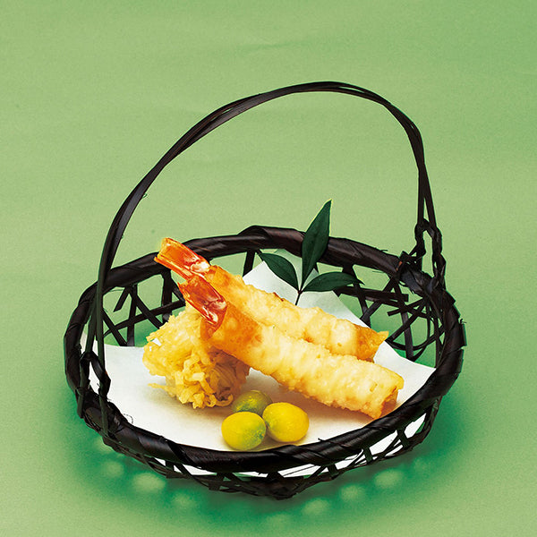 ヤマコー 溜塗り若菜篭 小(22135)