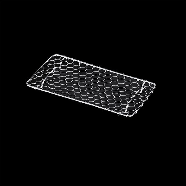 ヤマコー とんかつ用金網 長角(足付)小(18196)