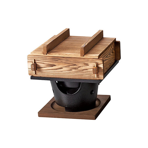 ヤマコー 新・焼杉セイロ 水入用美コンロセット(大)(20367)