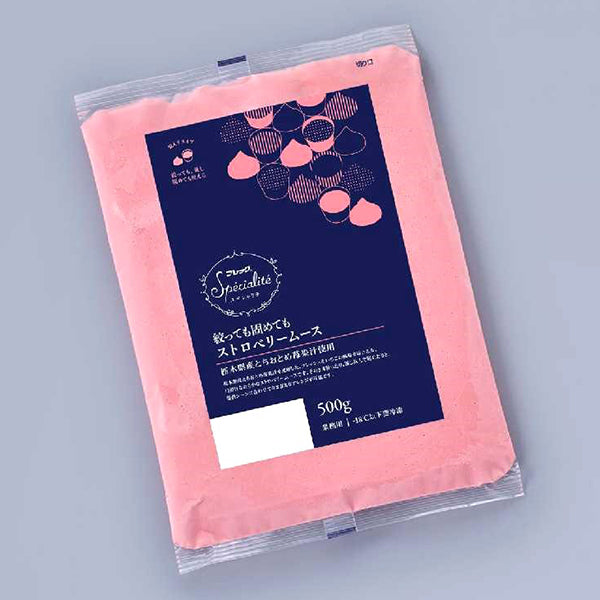 フレック 絞っても固めてもストロベリームース(栃木県産とちおとめ苺果汁使用)500g