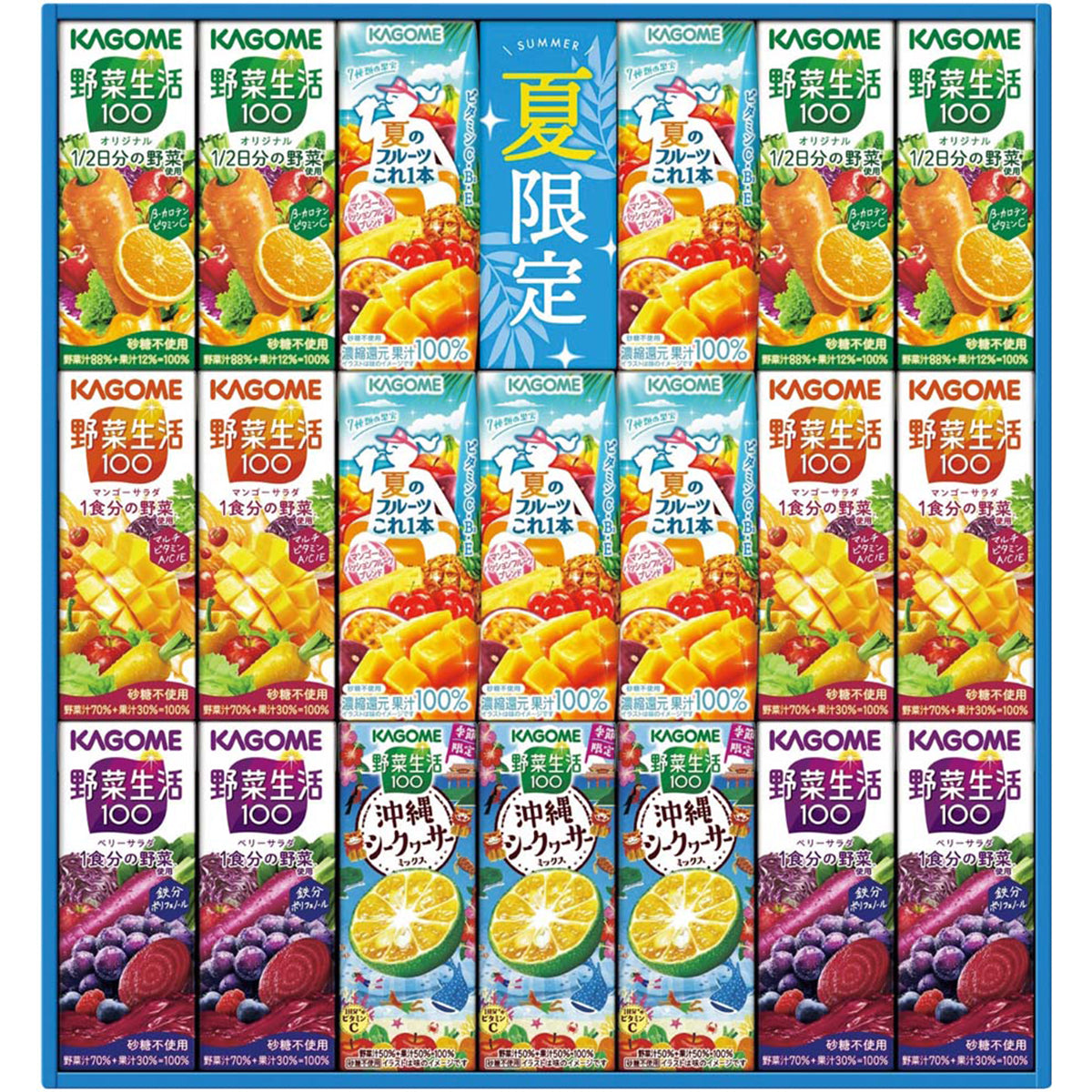 【夏ギフト】カゴメ すこやかサマーバラエティギフト(紙容器)