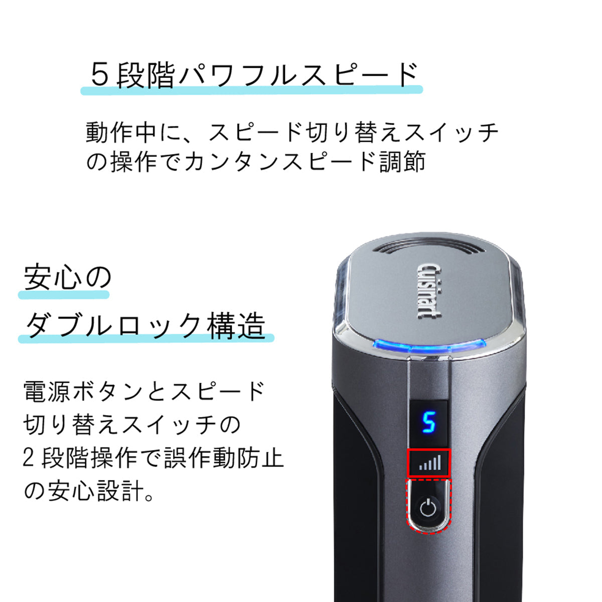 クイジナート コードレス充電式ハンドミキサー RHM-100J