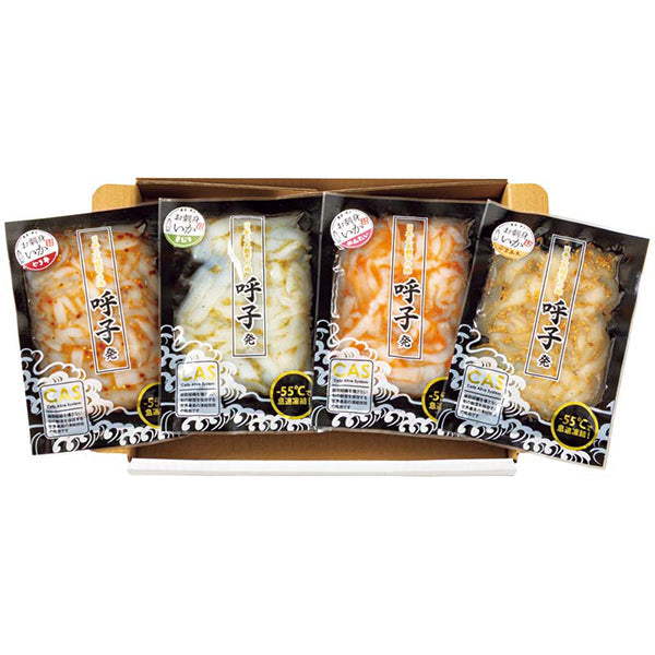 【冬ギフト】呼子発 いか刺し4種セット