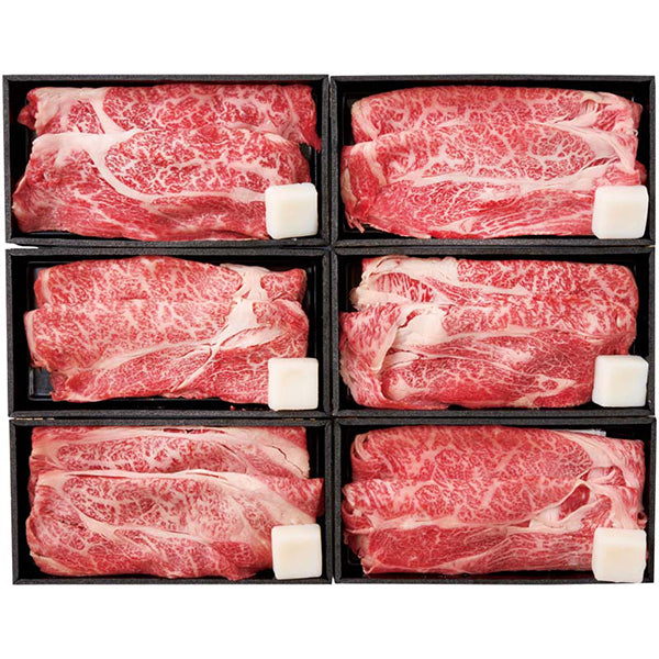 【冬ギフト】6銘柄牛 すき焼き食べ比べ