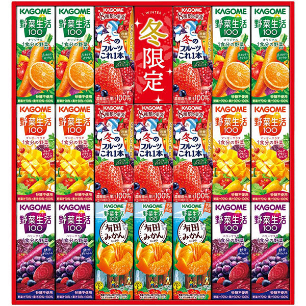 【冬ギフト】カゴメ すこやかウィンターバラエティギフト(紙容器)