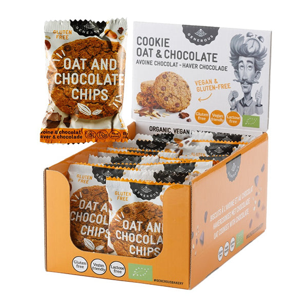 オアシス 有機グルテンフリー クッキー オーツ麦・チョコチップ 個包装 30g