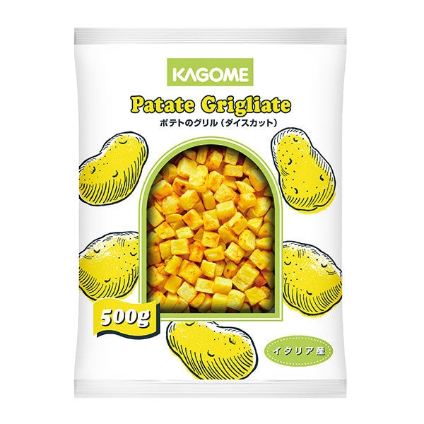カゴメ ポテトのグリル(ダイス) 冷凍 500g