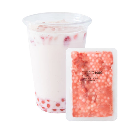 マルイ物産 台湾産 窒素冷凍タピオカ ストロベリー 105g×10