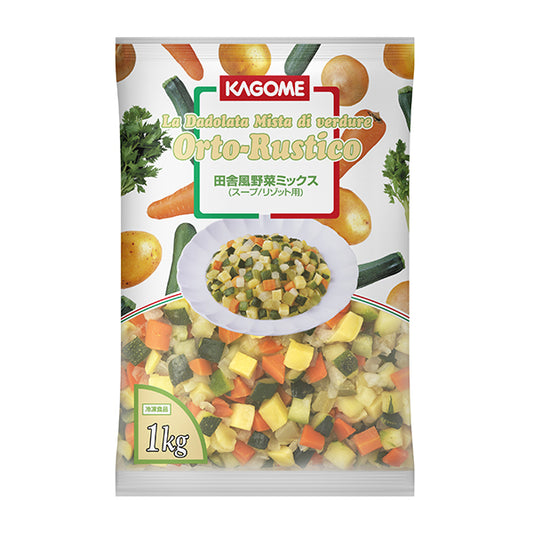 カゴメ 田舎風野菜ミックス 冷凍 1kg