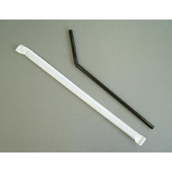 関日野出 Cafe ストロー フレックス 6×210 黒(袋入)500本