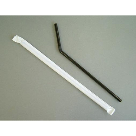 関日野出 Cafe ストロー フレックス 6×210 黒(袋入)500本