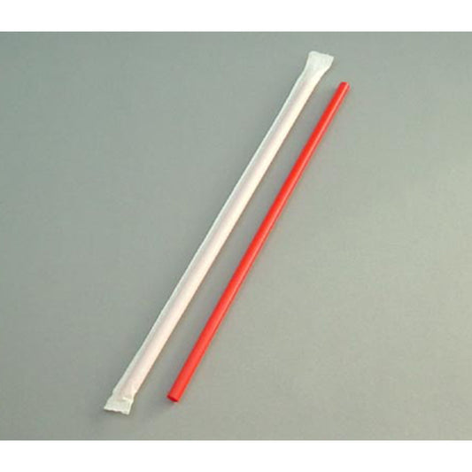 関日野出 Cafe ストロー ストレート 6×210 赤(袋入)500本