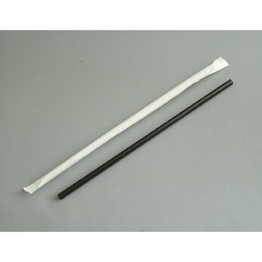 関日野出 Cafe ストロー ストレート 6×210 黒(袋入)500本