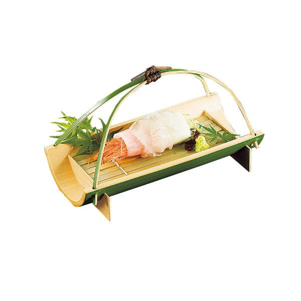 ヤマコー 若竹柄付大皿(ゲス付)(22379)