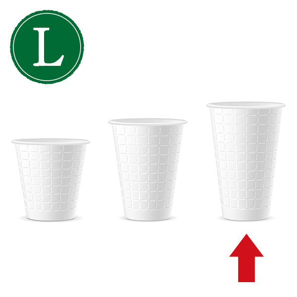 お店のための エンボスカップ(紙製)L-420 50個