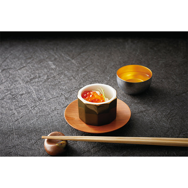 ヤマコー 十角切立珍味入 渋利休(27928)