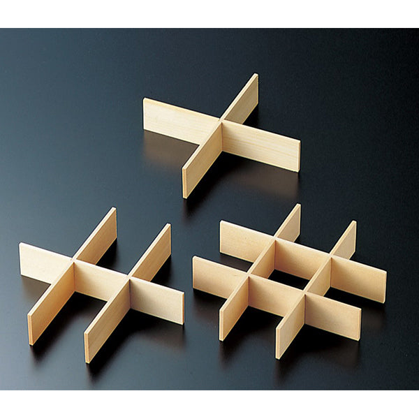 ヤマコー 白木 おせち重箱 6.5寸用仕切(2本組)(27321)