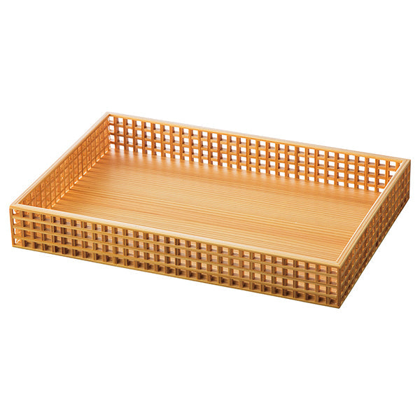 ヤマコー 新 細目格子盛器 長方(六ツ切 身のみ)(27588)