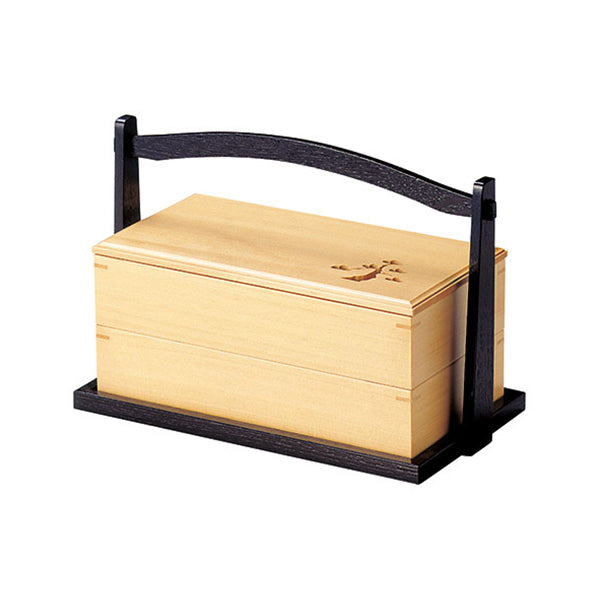 ヤマコー 黒塗り手提付松風弁当(27144)