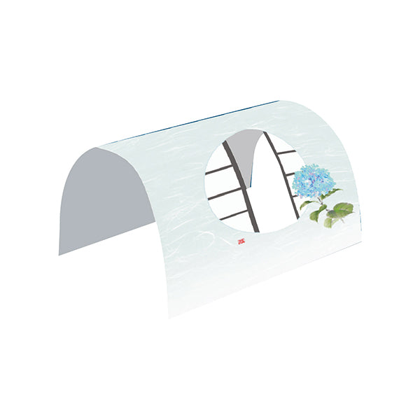 ヤマコー 月見窓ドーム掛紙 紫陽花 100枚入(66230)