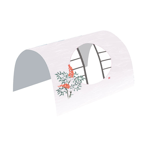 ヤマコー 月見窓ドーム掛紙 南天 100枚入(66236)