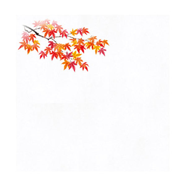 ヤマコー 花宴耐油天紙 赤もみじ 4寸 100枚入(68617)