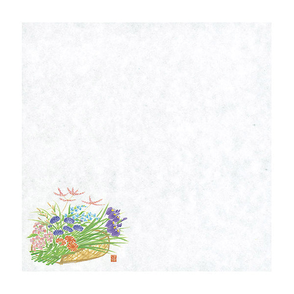 ヤマコー 花摘み篭耐油天紙 4寸 初夏 100枚入(65552)