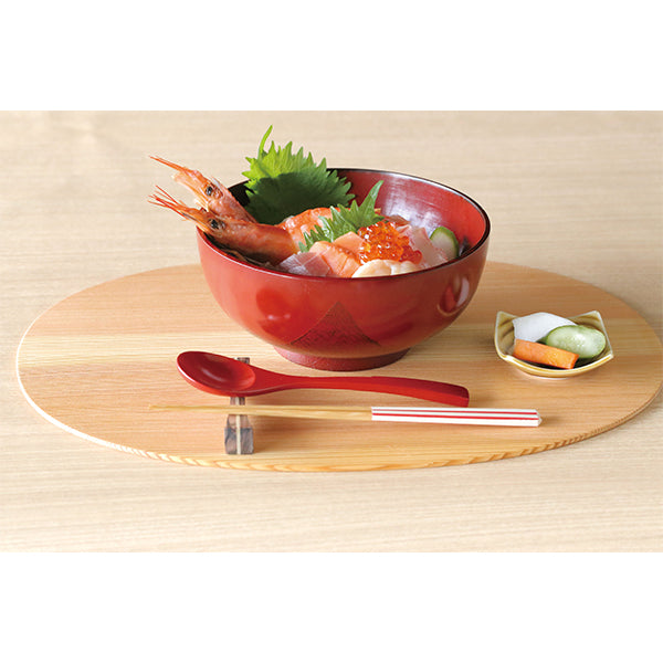 ヤマコー 多用丼 根来(布貼り)(32561)
