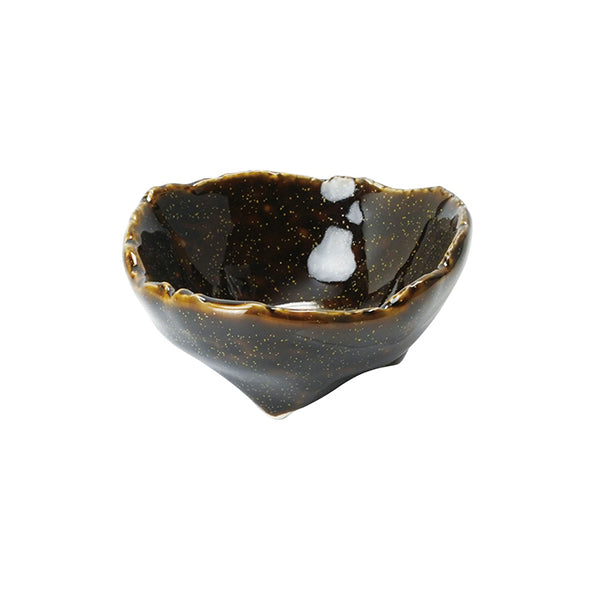 ヤマコー 三ッ足小付 銀河(茶)(27955)