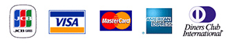 JCBカード / VISAカード / MasterCard / American Express / DinersClubCard