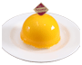 マンゴーヨーグルトのドームケーキ
