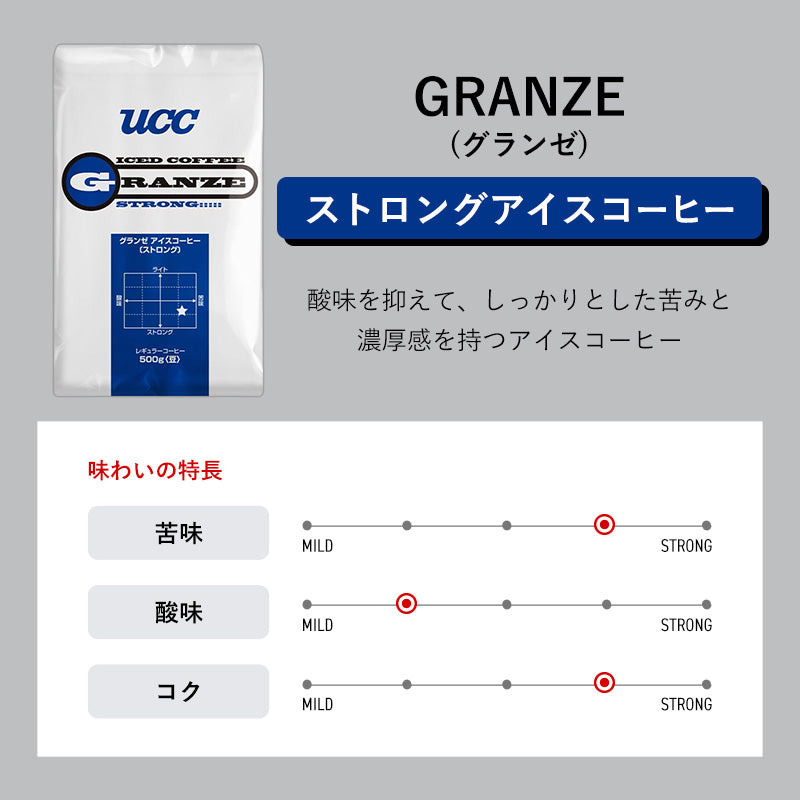 UCC グランゼ ストロングアイスコーヒー（豆）500g | フーヅフリッジ