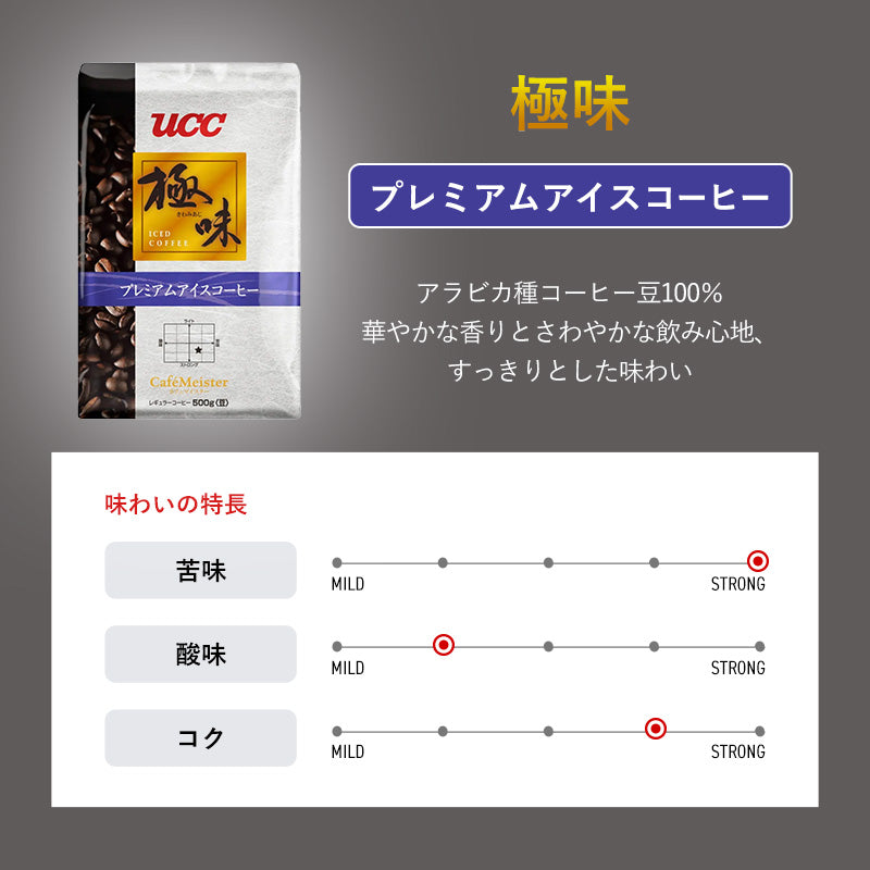 UCC 極味 プレミアムアイスコーヒー（豆）500g
