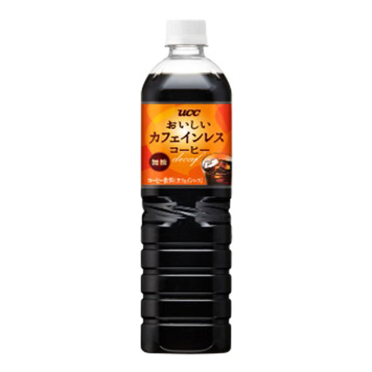 UCC おいしいカフェインレスコーヒー無糖 PET 900ml