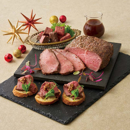 【冬ギフト】「ラ・ロシェル」坂井宏行監修 ローストビーフと特製ガーリックペッパーソース