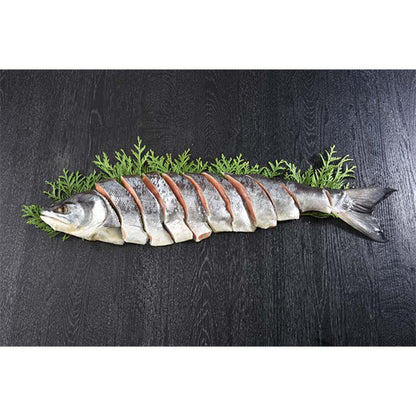 【冬ギフト】北海道産 銀毛新巻鮭半身