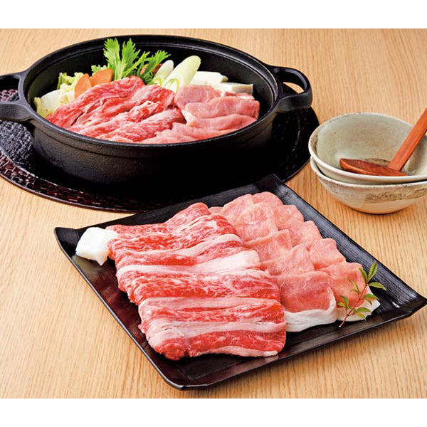 【冬ギフト】国産牛と国産豚のすき焼き用