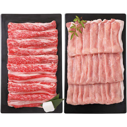 【冬ギフト】国産牛と国産豚のすき焼き用