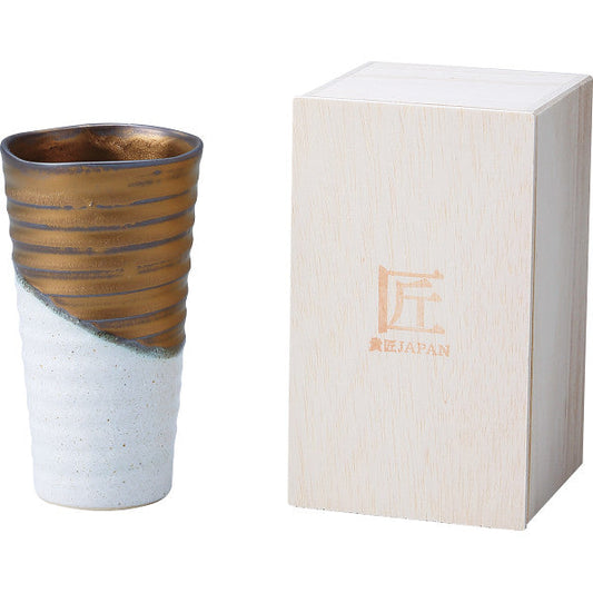 煌き 晩酌カップ 木箱入 ホワイト【送料無料】