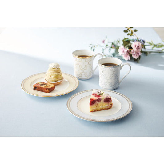ノリタケ トレフォリオゴールド＆プラチナ ペアモーニングセット【送料無料】