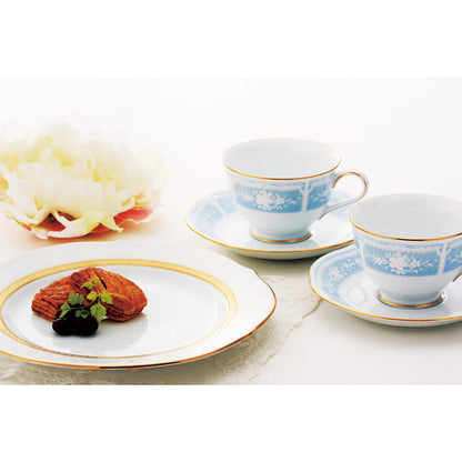 【直送】ノリタケ レースウッドゴールド カップ＆ソーサー（5客）【送料無料】