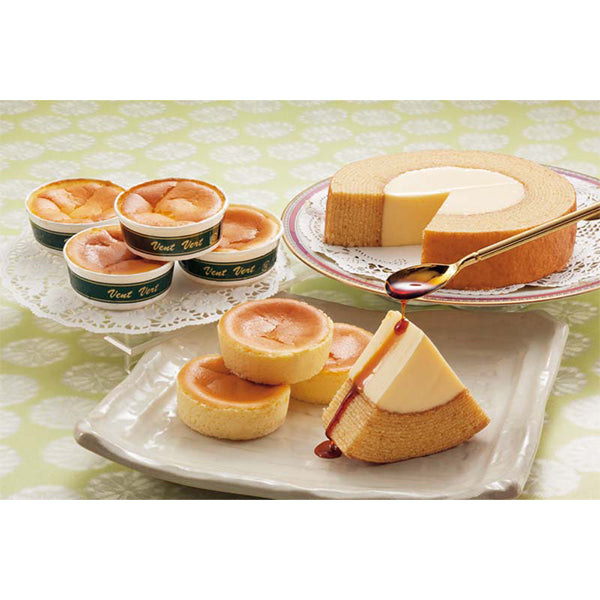 【冬ギフト】「菊家」ゆふいん創作菓子 ぷりんバーム＆半熟チーズケーキ