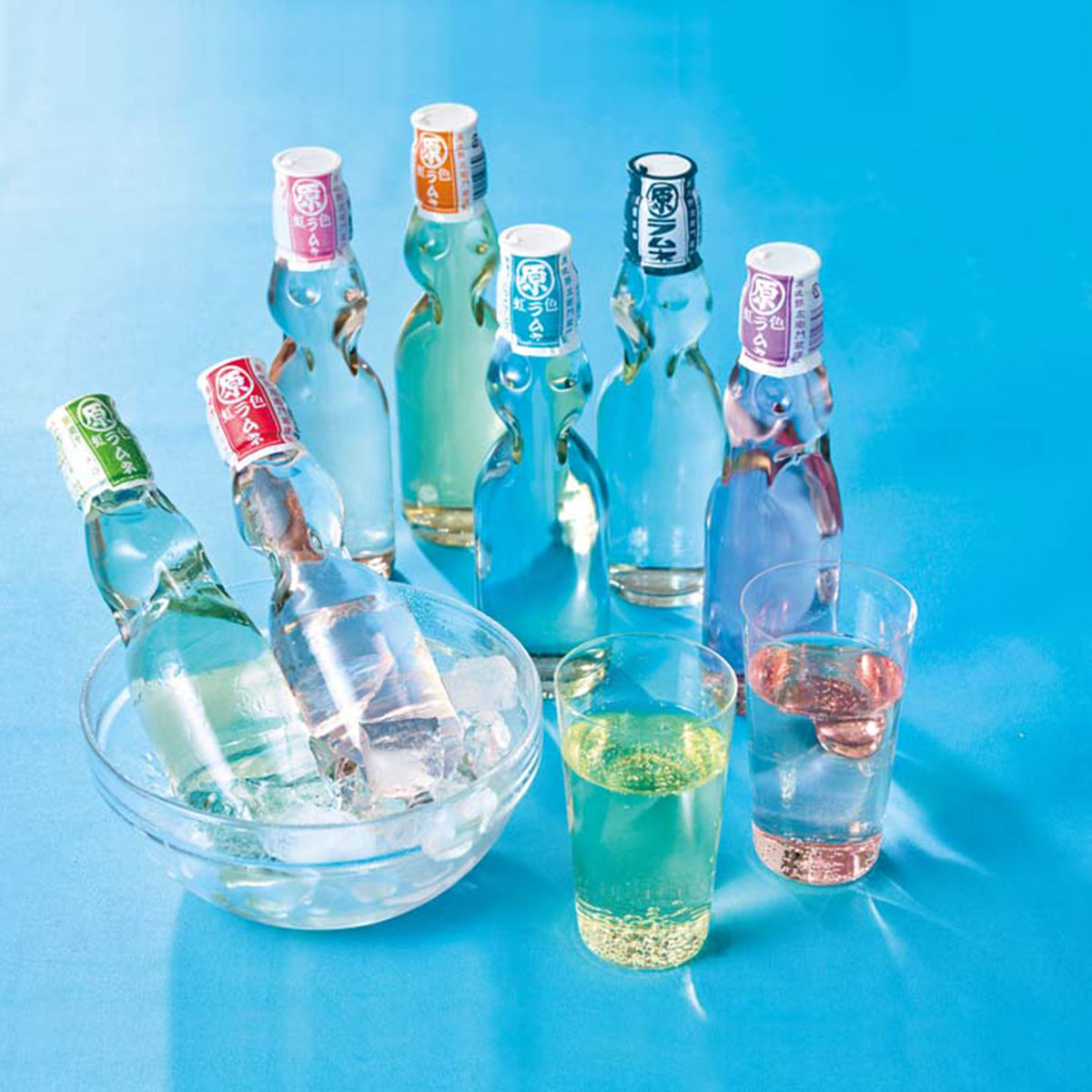 【夏ギフト】虹色ラムネ15本入