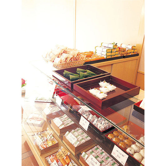 ヤマコー 溜塗菓子番重 中（44121）