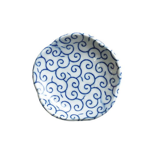 ヤマコー 花小皿 唐草（89793）