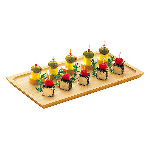 ヤマコー 木製カフェトレイ スリム ナチュラル（15375）